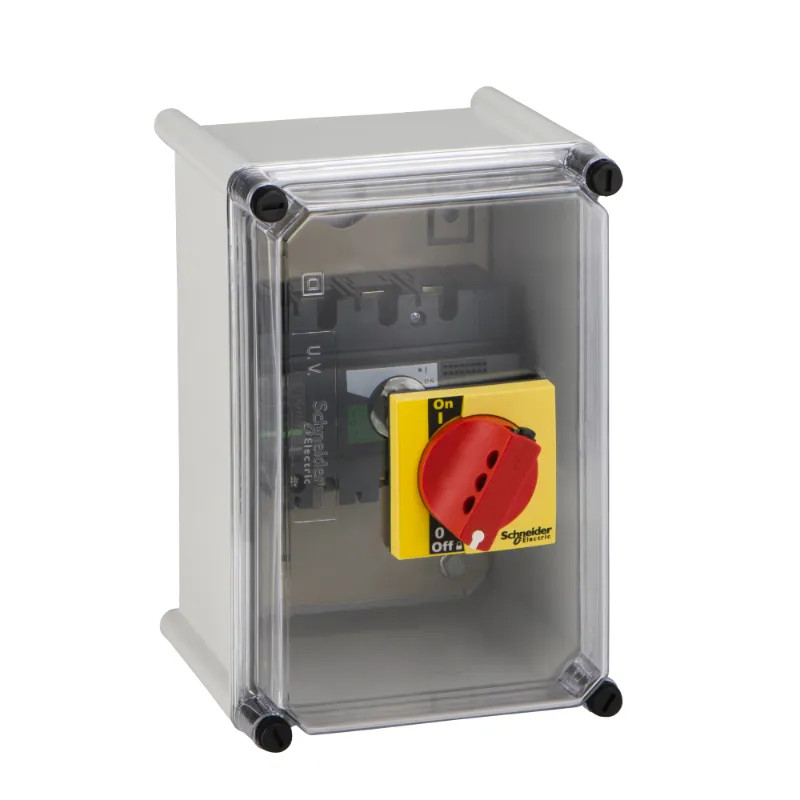 coffret étanche pour Interpact INS40 à 160 poignée rouge plastique - 28968 Schneider Electric