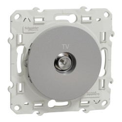 Odace - prise TV - aluminium - S530445 Schneider Electric