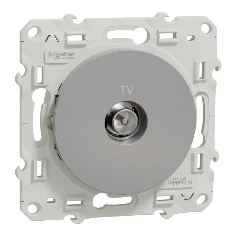 Odace - prise TV - aluminium - S530445 Schneider Electric