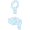 PrismaSeT P - 4 anneaux de levage - L54xH53xP10 - IP55 - LVS08700 Schneider Electric