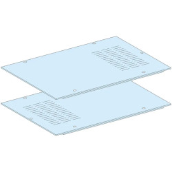 PrismaSeT P - Panneau de fond - 2 demi panneaux ventilés - IP30 - L650 - LVS08736 Schneider Electric