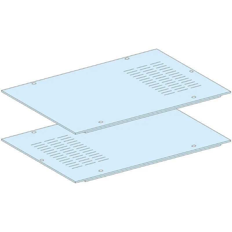 PrismaSeT P - Panneau de fond - 2 demi panneaux ventilés - IP30 - L800 - LVS08738 Schneider Electric