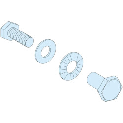 PrismaSeT P - Lot de 20 boulons liaison 2 JdB horizontaux et verticaux - LVS04645 Schneider Electric
