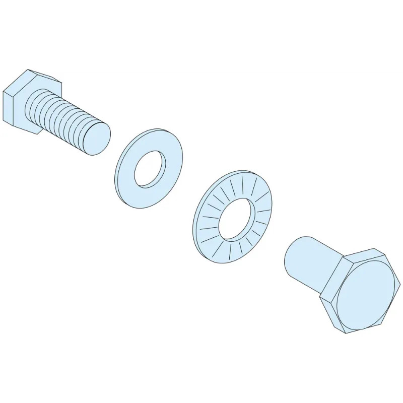 PrismaSeT P - Lot de 20 boulons liaison 2 JdB horizontaux et verticaux - LVS04645 Schneider Electric