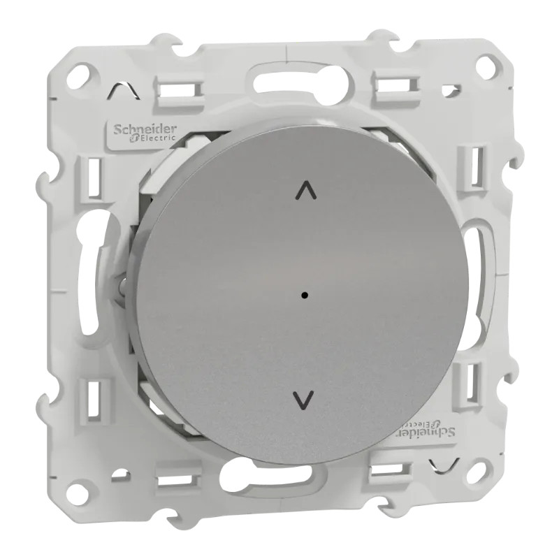 Wiser Odace - interrupteur volet-roulant - 4A - zigbee - alu - S530567W Schneider Electric