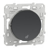 Odace - poussoir à fermeture - anthracite - 10A - S540246 Schneider Electric