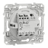 Odace - poussoir lumineux - anthracite - 10A - voyant LED bleu 0,15mA - S540276 Schneider Electric