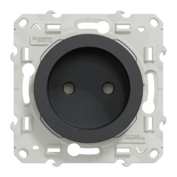 Odace - prise de courant 2P - anthracite - connexions à vis - S540033 Schneider Electric