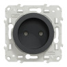 Odace - prise de courant 2P - anthracite - connexions à vis - S540033 Schneider Electric