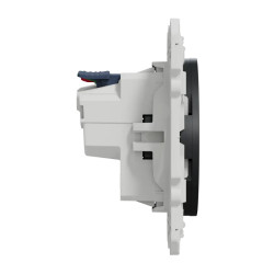 Prise 2P+T affleurante Anth - S540052 Schneider Electric