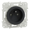 Odace - prise de courant 2P+T - anthracite - à vis - connexion rapide - S540059 Schneider Electric