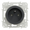 Odace - prise de courant 2P+T - anthracite - à vis - connexion rapide - S540059 Schneider Electric