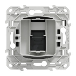 Odace - prise RJ45 - anthracite - sans connecteur (empreinte Infraplus) - S540400 Schneider Electric