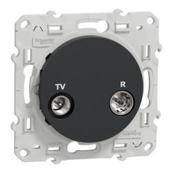 Odace - prise TV/FM - anthracite - individuelle - S540451 Schneider Electric