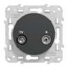 Odace - prise TV/FM - anthracite - individuelle - S540451 Schneider Electric