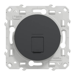 Odace - prise RJ45 cat. 6a STP - grade 3 TV (+multimédia) - anthracite - S540477 Schneider Electric