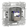 Odace - prise RJ45 cat. 6a STP - grade 3 TV (+multimédia) - anthracite - S540477 Schneider Electric