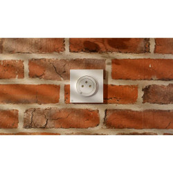 Odace Styl -  plaque 1 poste antibactérien - S500702 Schneider Electric