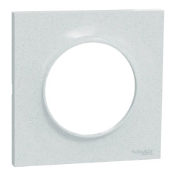 Odace Styl -  plaque 1 poste blanc recyclé - S510702 Schneider Electric