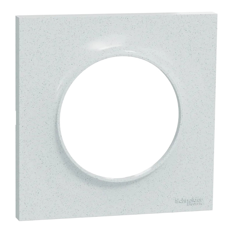 Odace Styl -  plaque 1 poste blanc recyclé - S510702 Schneider Electric