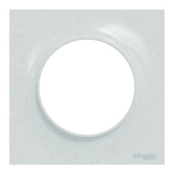 Odace Styl -  plaque 1 poste blanc recyclé - S510702 Schneider Electric