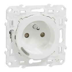 Wiser Odace - Prise 2P+T connectée - 16A  - zigbee - Blanc - S520559 Schneider Electric