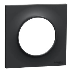 Odace Styl - plaque 1 poste anthracite - S540702 Schneider Electric
