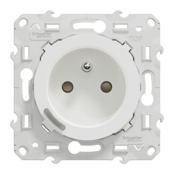 Wiser Odace - Prise 2P+T connectée - 16A  - zigbee - Blanc - S520559 Schneider Electric