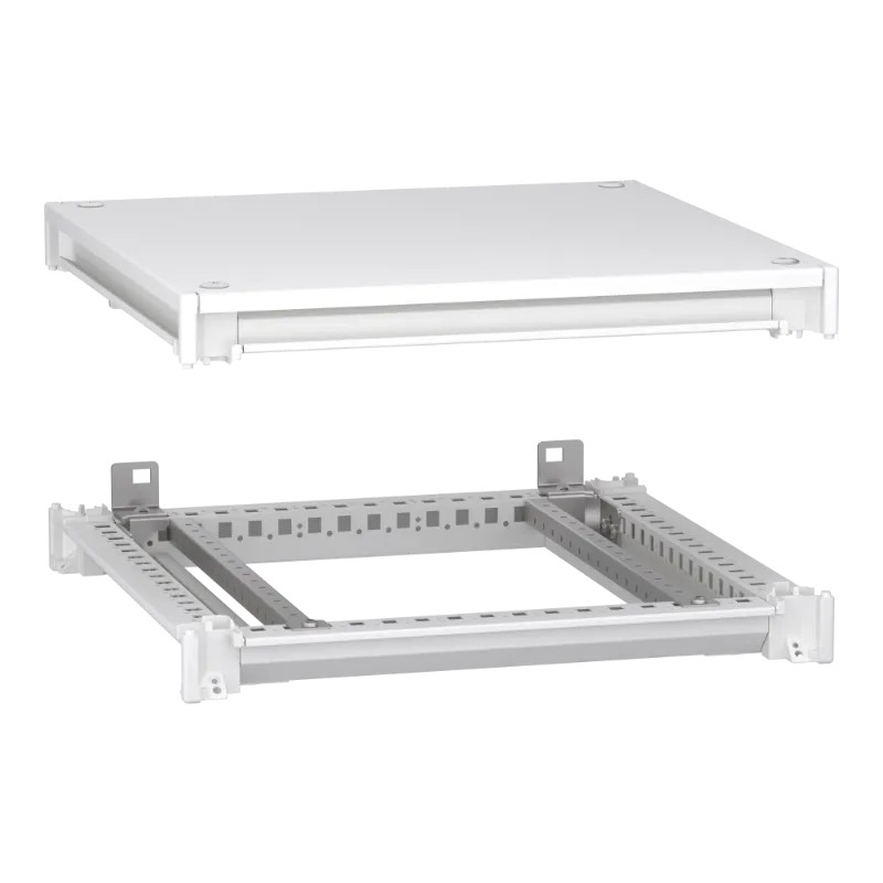 PrismaSeT HD - cadre supérieur et inférieur - 500x500 mm - blanc - NSYSFNC55ED Schneider Electric