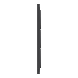 Odace Styl -  plaque 3 postes verticaux entraxe 57mm anthracite - S540716 Schneider Electric