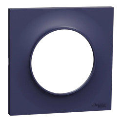 Odace Styl - plaque 1 poste bleu cobalt - S550702 Schneider Electric