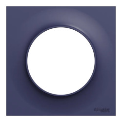 Odace Styl - plaque 1 poste bleu cobalt - S550702 Schneider Electric