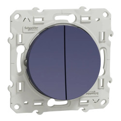 Odace - double va-et-vient - cobalt - S550214 Schneider Electric