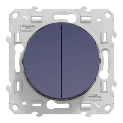 Odace - double poussoir - cobalt - S550216 Schneider Electric