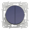 Odace - double poussoir - cobalt - S550216 Schneider Electric