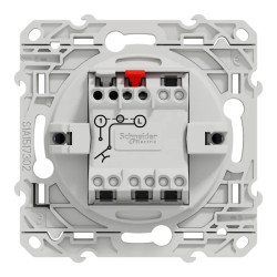 Odace - poussoir lumineux - cobalt - 10A - voyant LED bleu 0,15mA - S550276 Schneider Electric