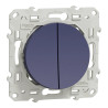 Odace - va-et-vient + poussoir - 10A - cobalt - S550285 Schneider Electric