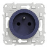 Odace - prise de courant 2P+T - cobalt - 4 connexions rapides par pôle - S550049 Schneider Electric