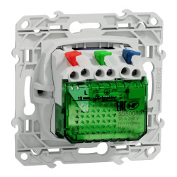 Odace - prise affleurante + USB C - 10,5W - cobalt - S550089 Schneider Electric