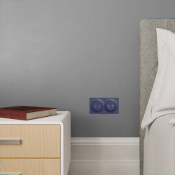 Odace - prise affleurante + USB C - 10,5W - cobalt - S550089 Schneider Electric