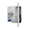 Wiser Odace - Prise 2P+T connectée - 16A  - zigbee - Anthracite - S540559 Schneider Electric