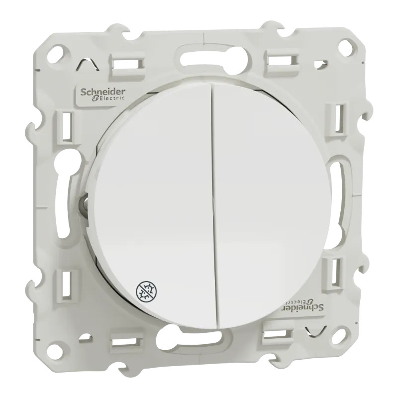 Odace - double va-et-vient - connexion rapide  - Antibacterien - S500214 Schneider Electric