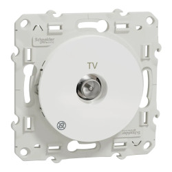 Odace - prise TV simple - Antibacterien - S500445 Schneider Electric