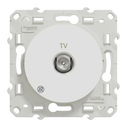 Odace - prise TV simple - Antibacterien - S500445 Schneider Electric