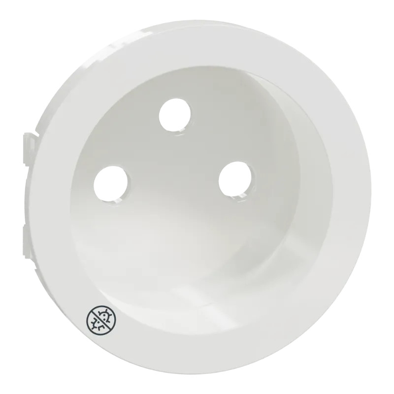 Odace - enjoliveur seul pour prise de courant 2P+T 16A - Antibacterien - S500659 Schneider Electric