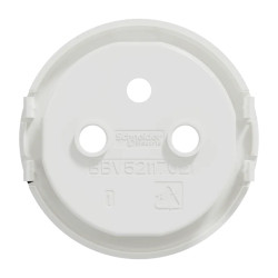 Odace - enjoliveur seul pour prise de courant 2P+T 16A - Antibacterien - S500659 Schneider Electric