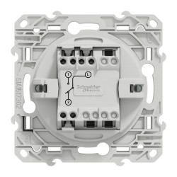 Odace - va-et-vient - blanc Recyclé - 10A - S510204 Schneider Electric