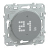 Wiser Odace - Thermostat connecté filaire - 2A - Aluminium - S530619 Schneider Electric