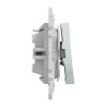 Odace - poussoir - blanc Recyclé - 10A - S510206 Schneider Electric