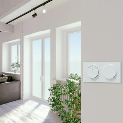 Odace - double va-et-vient - blanc Recyclé - S510214 Schneider Electric